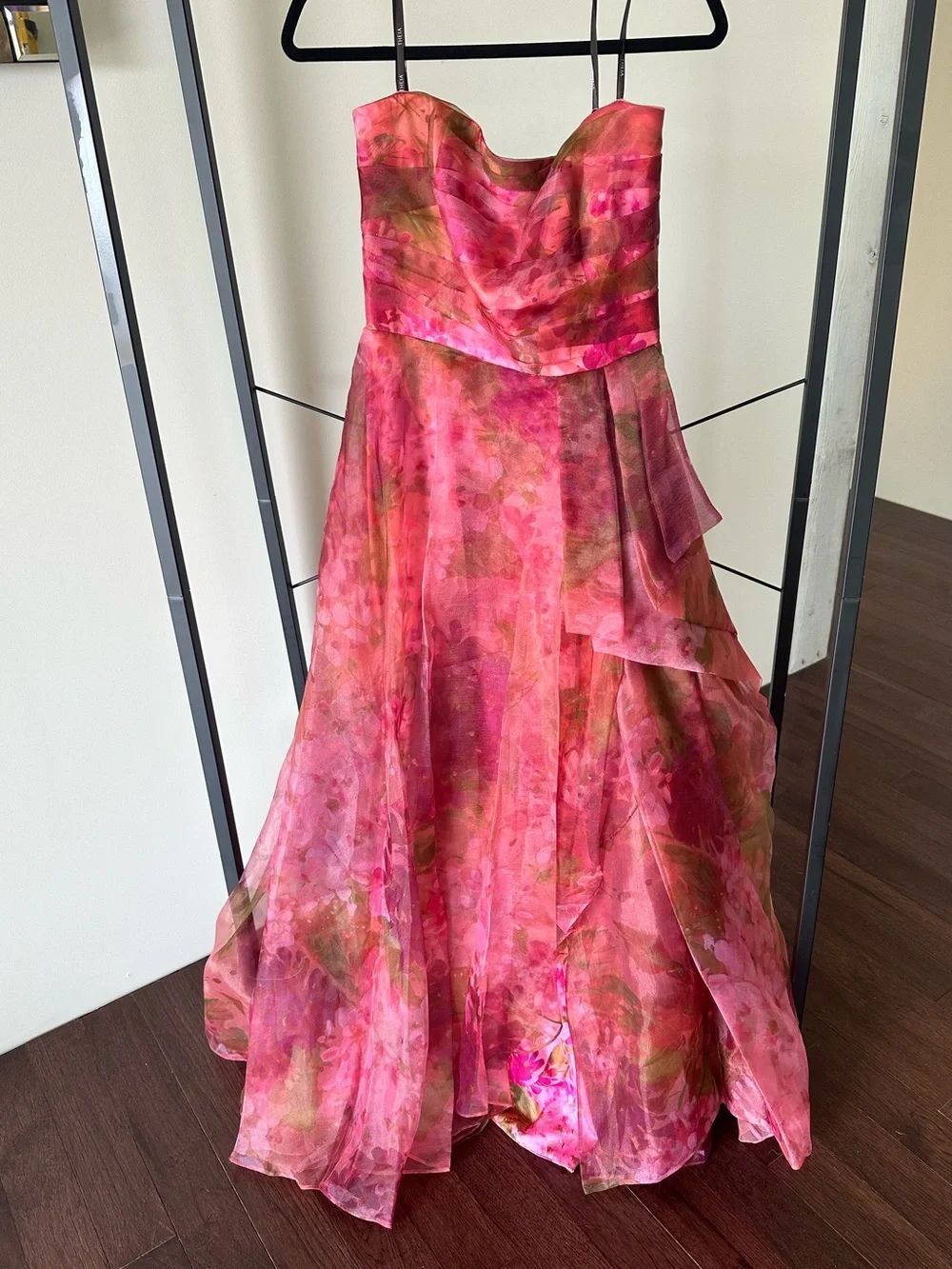 Theia Fahreta Floral Strapless Gown Size 8 NEW with tag - Picture 7 of 12